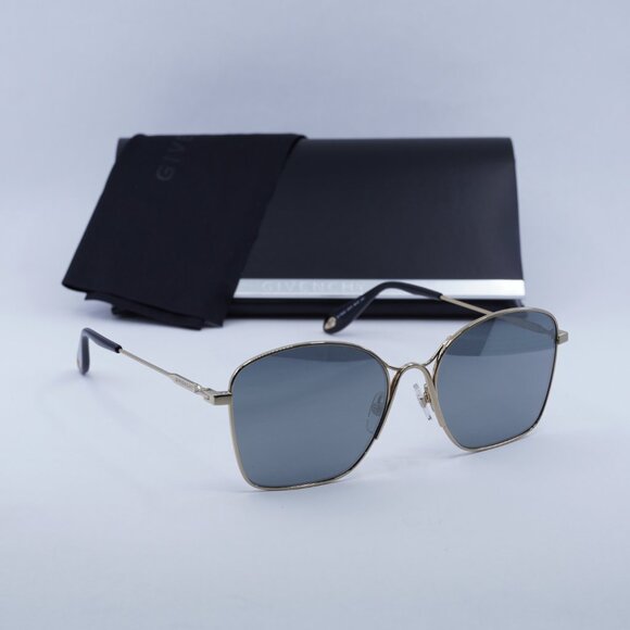 Givenchy GV7092/S 0J5G T4 Square Sunglasses - Gold/Silver Mirror main image 4